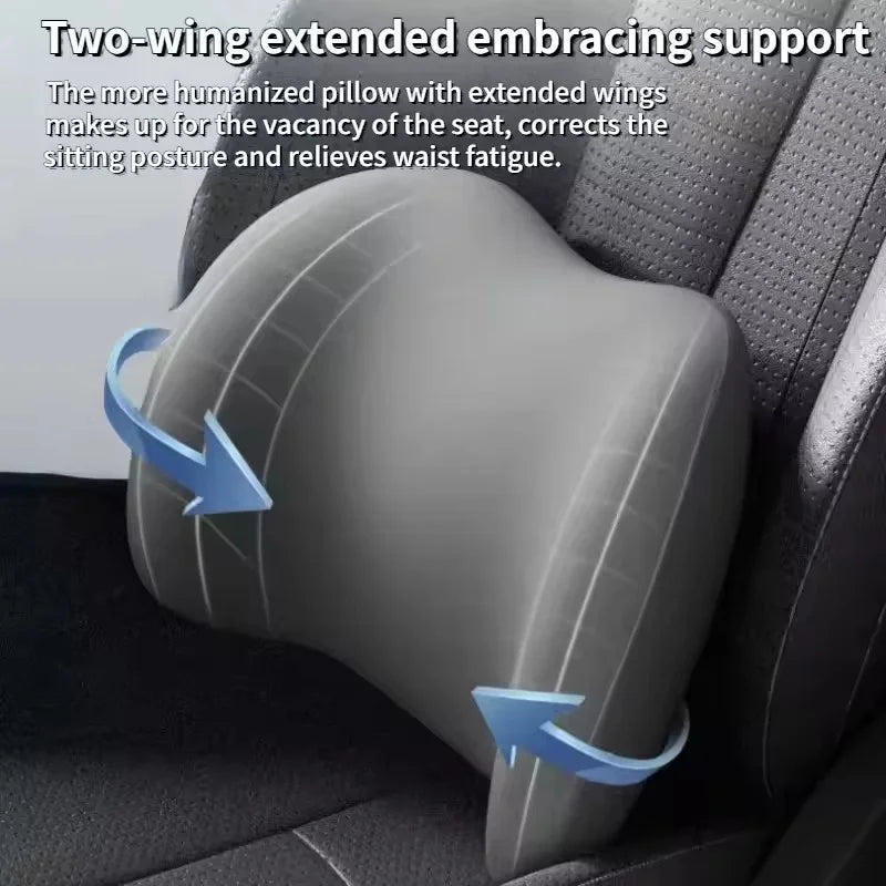 Coussin de siège de voiture, oreiller de protection de la taille, respirant, pour le soutien lombaire, accessoires de voiture de bureau