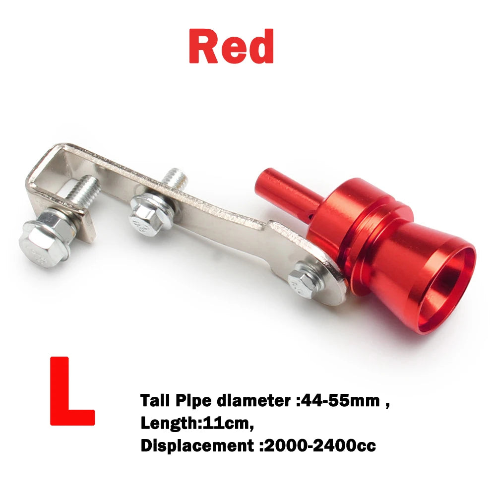 1 Sifflet Turbo, Sifflet d'Échappement Universel Turbo, Le Booster de Son Convient à la Plupart des Voitures, Berlines et Camions