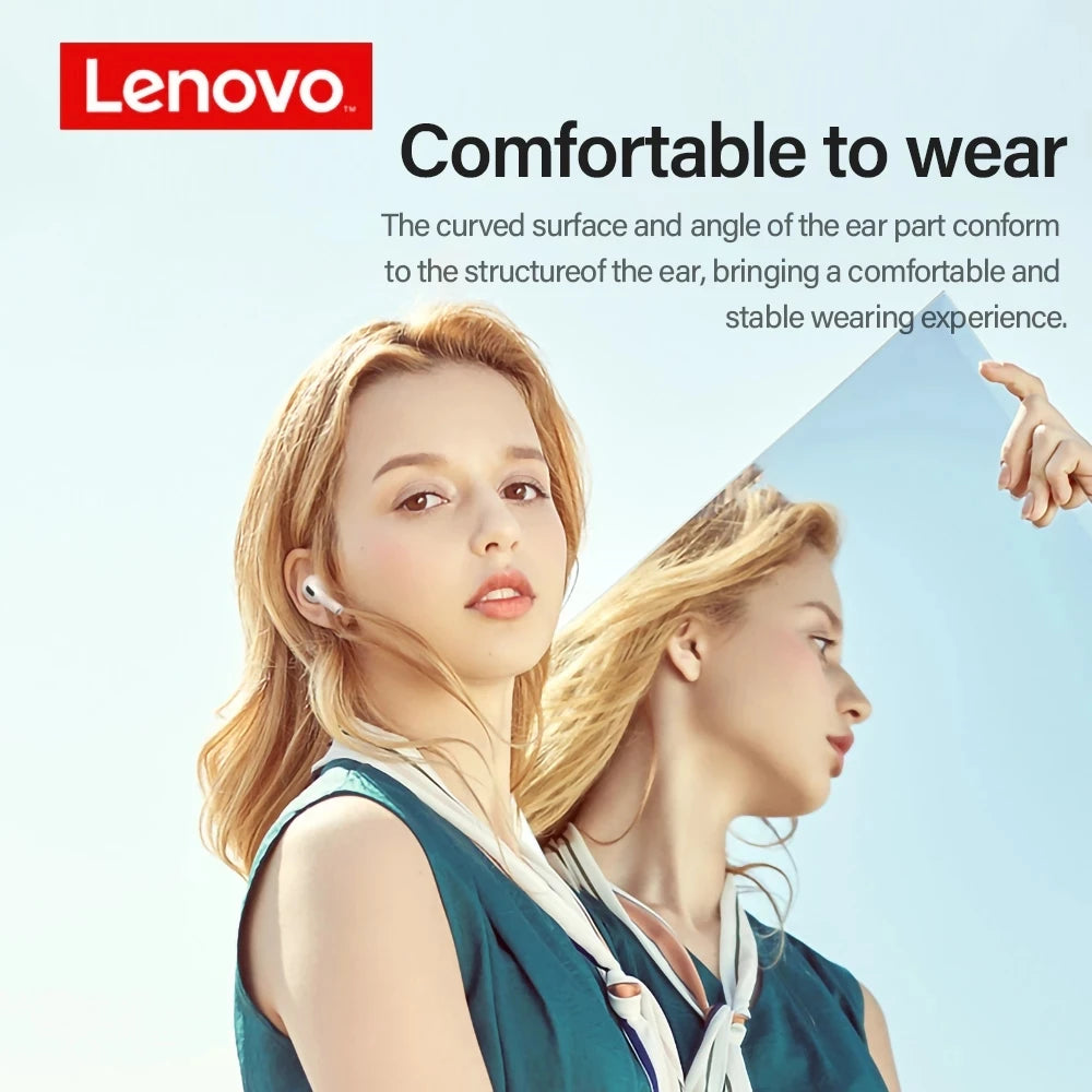 Écouteurs sans fil Lenovo LP40 d'origine TWS Bluetooth Écouteurs de sport à commande tactile Casque stéréo pour téléphone Android