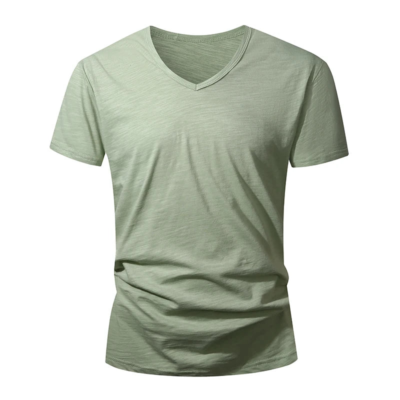 T-shirt homme 100% Coton Été Manches Courtes Hauts Tee Noir Blanc Vêtements Homme Doux Haute Qualité T-shirt Homme Décontracté