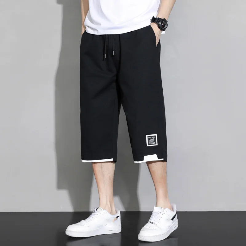Shorts grande taille pour hommes, été 2025, nouveau modèle tendance, pantalon de sport et décontracté ample, jorts, cargo baggy, marques de luxe pour hommes