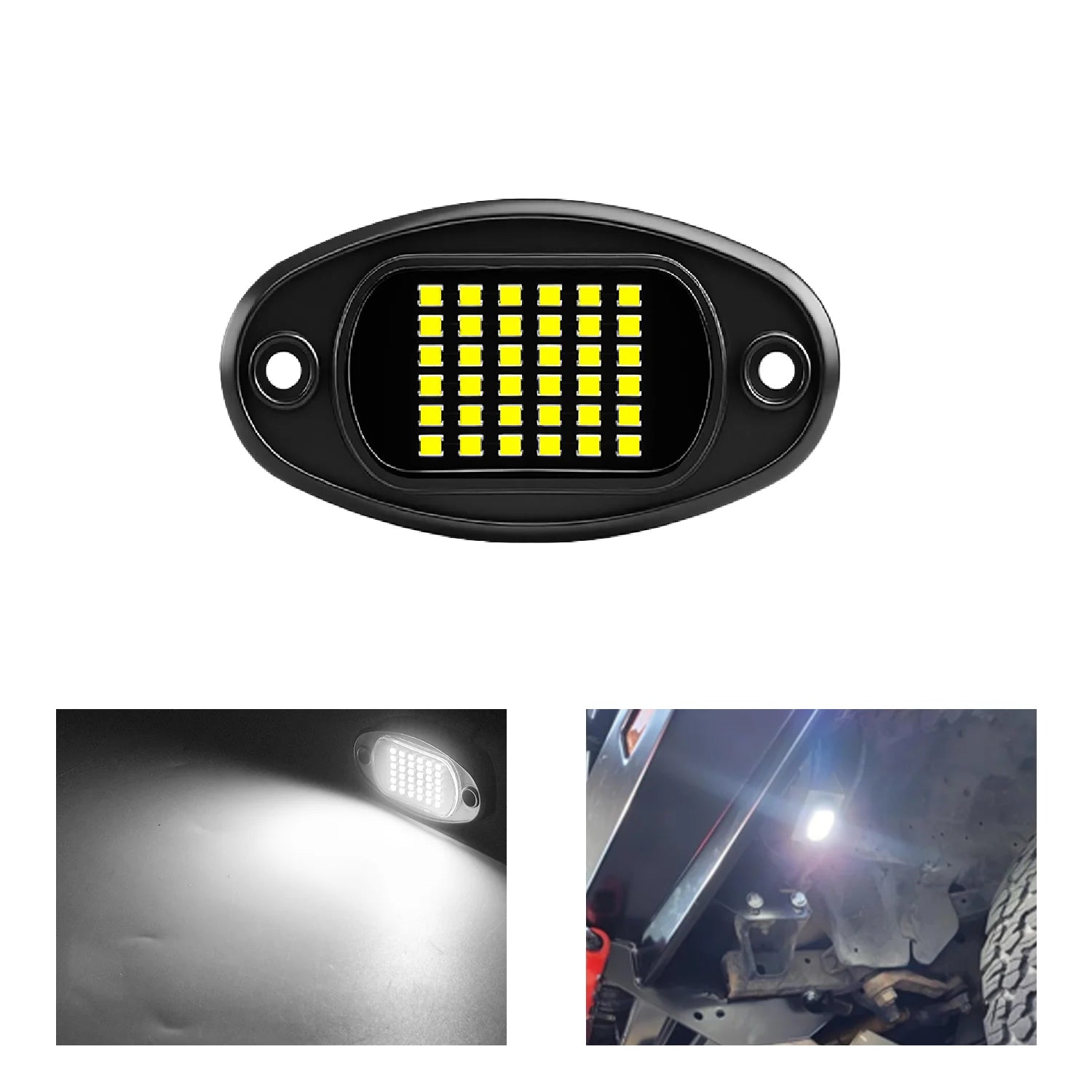 1x Feu de navigation de voiture moto pour fixation 36smd LED Décoratif Châssis 4x4 Tout-terrain Camion SUV Rock 12v Lumière d'ambiance