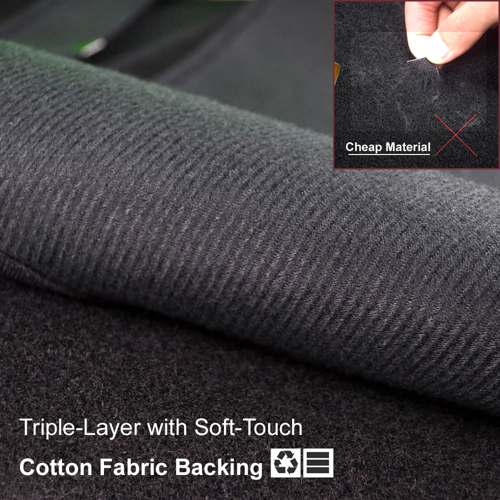 Pour Chevrolet Tahoe Suburban Avalanche Silverado 1500 Sierra 1500 1999 - 2006 Tapis de tableau de bord Couverture de tableau de bord Tapis de tableau de bord Noir