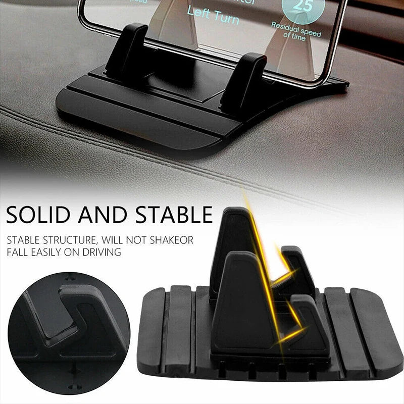 Support de téléphone universel en silicone pour tableau de bord de voiture, tapis antidérapant, support de navigation GPS de bureau pour iPhone Samsung Huawei