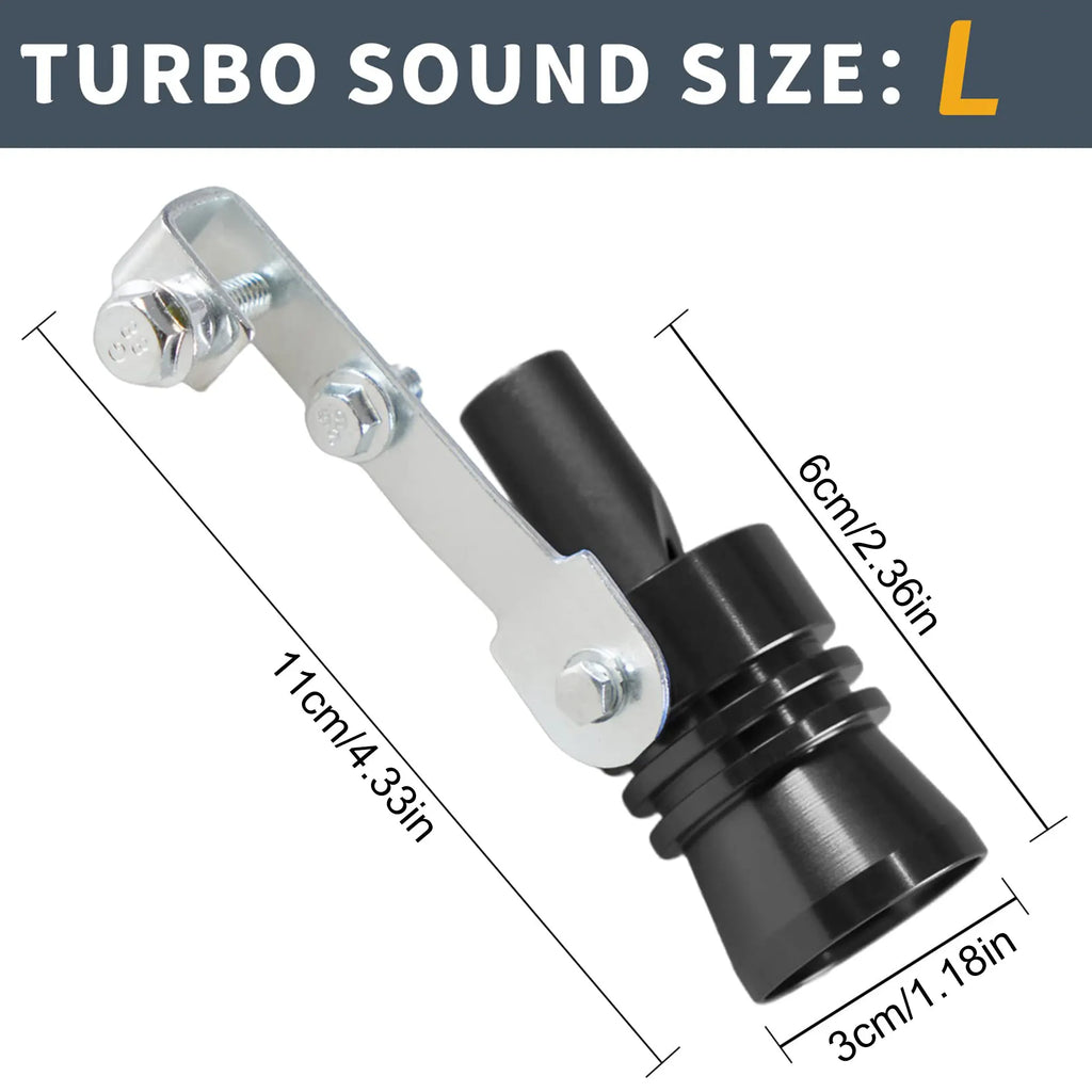 Aluminum Alloy Universal Turbo Sound Exhaust Muffler Pipe Whistle Car, Motorcycle,Truck Roar Maker