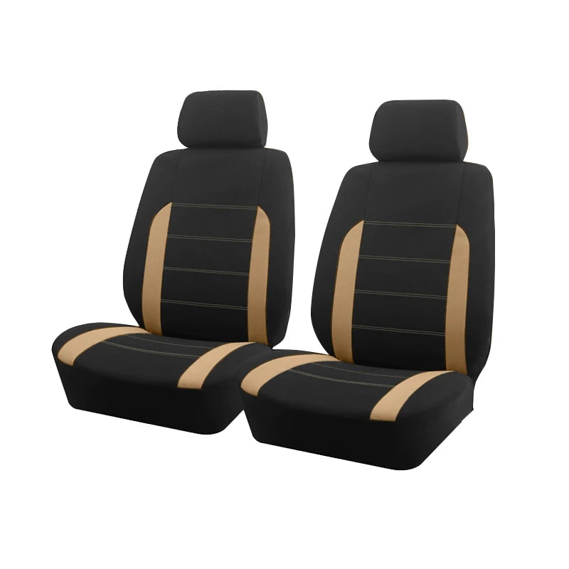 AUTO PLUS Housses de siège de voiture Taille universelle Adaptées à la plupart des voitures, SUV, camions, camionnettes Accessoires de voiture Housses de siège intérieures pour voiture Ensemble complet