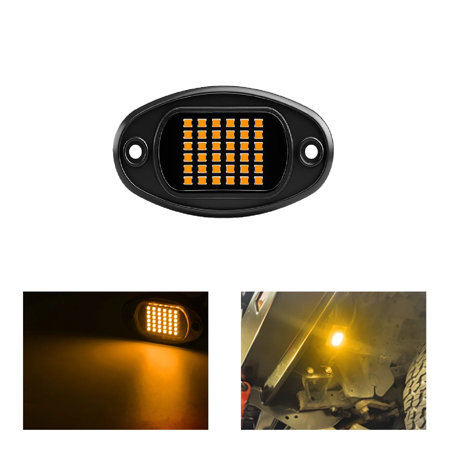 1x Feu de navigation de voiture moto pour fixation 36smd LED Décoratif Châssis 4x4 Tout-terrain Camion SUV Rock 12v Lumière d'ambiance