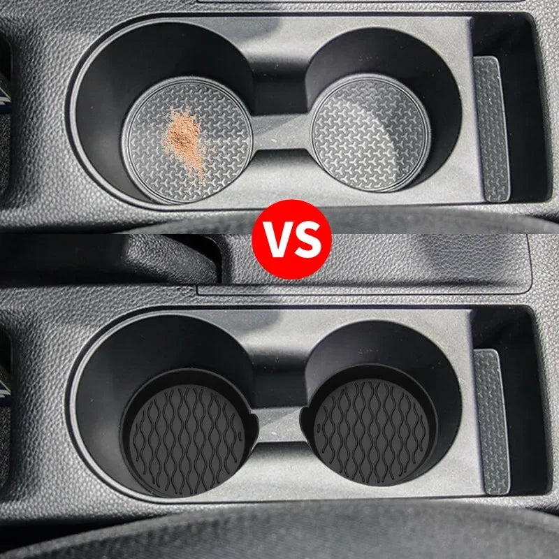 Sous-verre de voiture en silicone antidérapant pour porte-gobelet de voiture, tapis antidérapant, accessoires de décoration