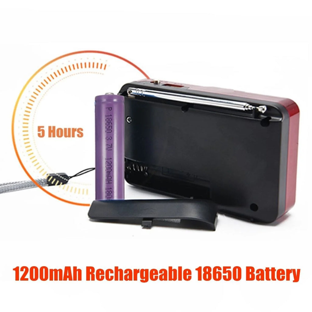 Mini Radio Portable Rechargeable Lecteur MP3 FM USB TF Enceintes sans fil Appareil audio compact
