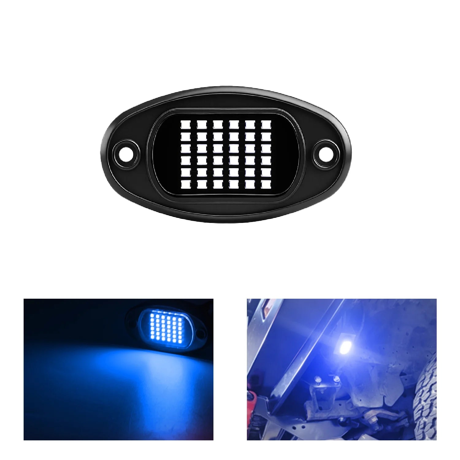 1x Feu de navigation de voiture moto pour fixation 36smd LED Décoratif Châssis 4x4 Tout-terrain Camion SUV Rock 12v Lumière d'ambiance