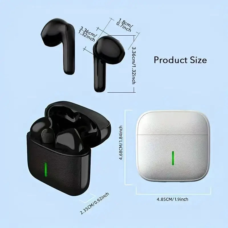 Écouteurs sans fil MINI5, casque Bluetooth 5.3 avec basses stéréo, écouteurs intra-auriculaires avec microphone, autonomie de 20 heures