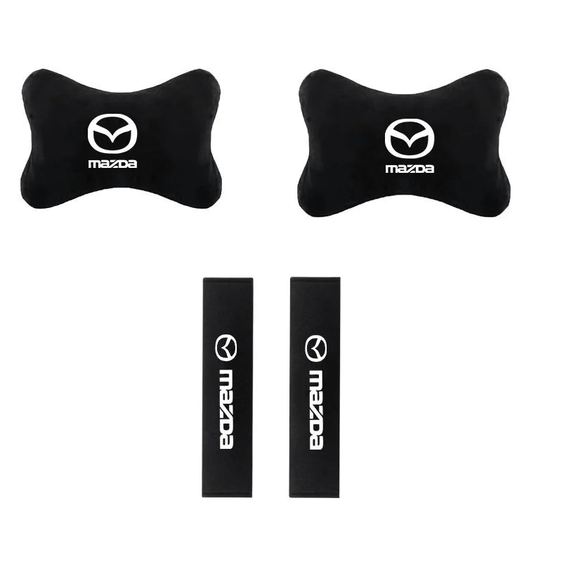 Appuie-tête de voiture, oreiller de cou, coussinets de ceinture de sécurité pour Mazda 3 CX5 6 BK GH 2 CX3 CX30 MX5 5 CX7 CX9 RX8 MX3 MS MP Accessoires Auto