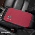 Leather Car Armrest Box Height Pad Universal Leather Armrest Cushion For Nissan  X-Trail Qashqai Micra NOTE Patrol Pulsar NISMO