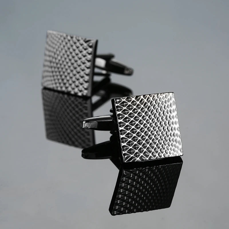 High Quality Novelty Cufflinks For Mens Copper Metal Laser Engraving Brand Cufflinks Men Suit Accessories Fashion Jewellery