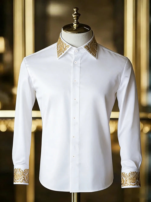 Nouvelle chemise pour homme 2026, style urbain, imprimé haute définition 3D, design de col élégant, haut polyvalent et tendance pour homme