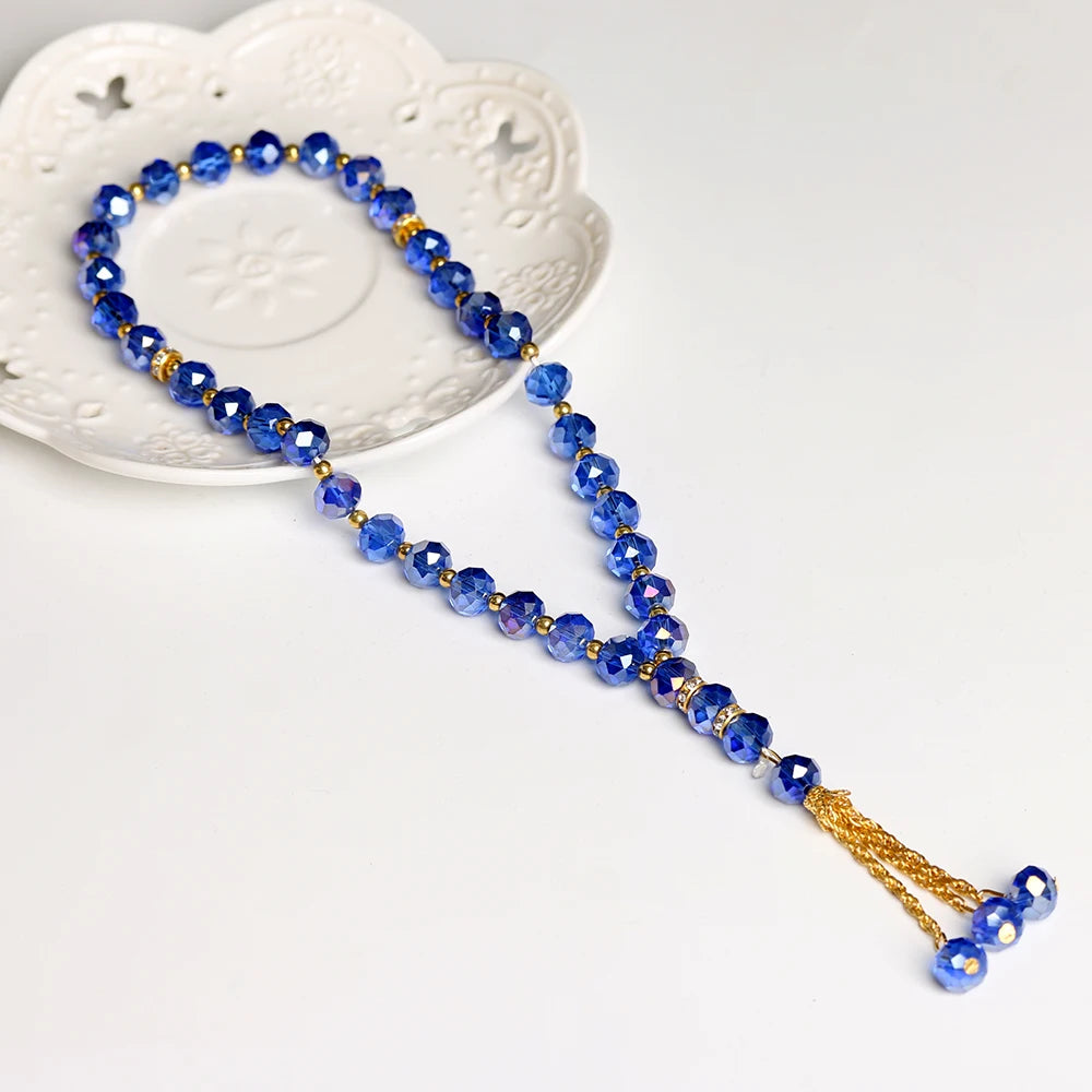 Tasbih 33beads 10mm crystal bracelet Islamic prayer beads Muslim prayer Misbaha Praise beads for men or women Wholesale