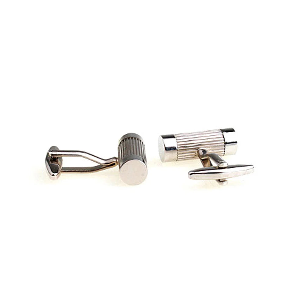 4 Styles TZG Stainless Steel Cufflinks Men Cuff Links Cuboid Cylinder 1 Pair