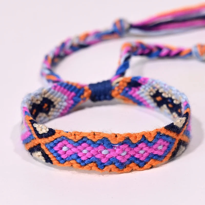 Bracelet d'amitié bohème tressé en corde pour femmes, style plage d'été, bijoux ethniques Nibir
