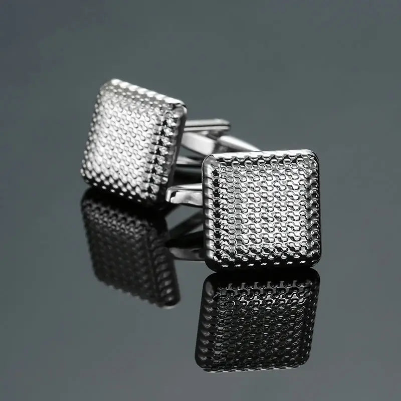 Boutons de manchette originaux de haute qualité pour hommes en cuivre, gravure laser, boutons de manchette de marque pour hommes, accessoires de costume, bijoux de mode