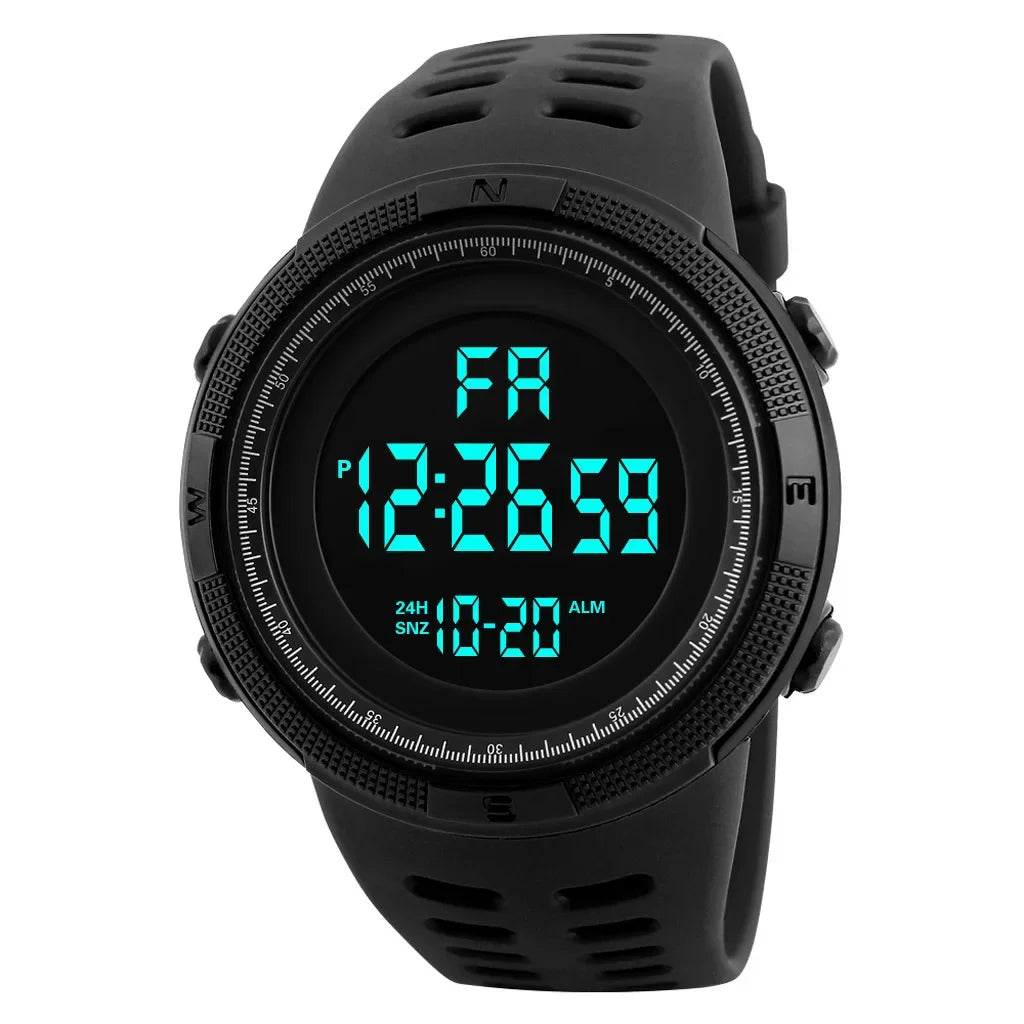 YIKAZE Y01 Montre-bracelet de sport militaire multifonction pour homme, montres numériques étanches, horloge électronique pour étudiant