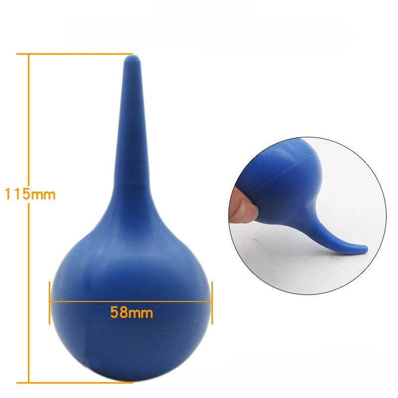 1pc Kit de Nettoyage d'Oreilles Seringue Auriculaire Poire Soufflante Nettoyant Anti-Poussière en Caoutchouc pour l'Élimination du Cérumen pour Adulte et Enfant