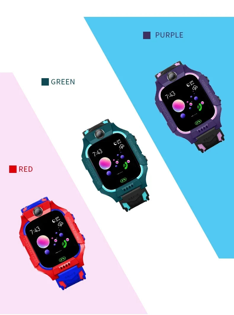 VIVO Q19 Children Kids Smart Watch SOS Phone Call Location Tracker Anti-Lost Camera Touch Screen Waterproof Student Wristwatch