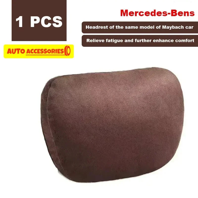 2 coussins d'appui-tête de voiture / Coussin de soutien cervical de siège style Maybach Classe S, doux, universel, réglable, haute qualité