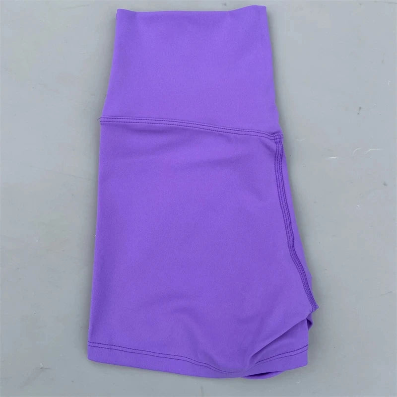 Short de sport pour femmes, shorts de yoga, shorts de sport taille haute, leggings courts d'entraînement, pantacourts de fitness, cyclisme de course, vêtements de sport doux et ajustés