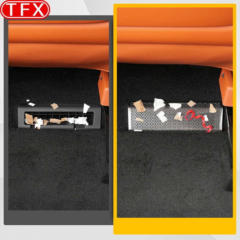 Pour Jetour G700 2025 2026 Cache de protection de sortie d'air sous le siège, accessoires de grille anti-obstruction de ventilation de climatisation
