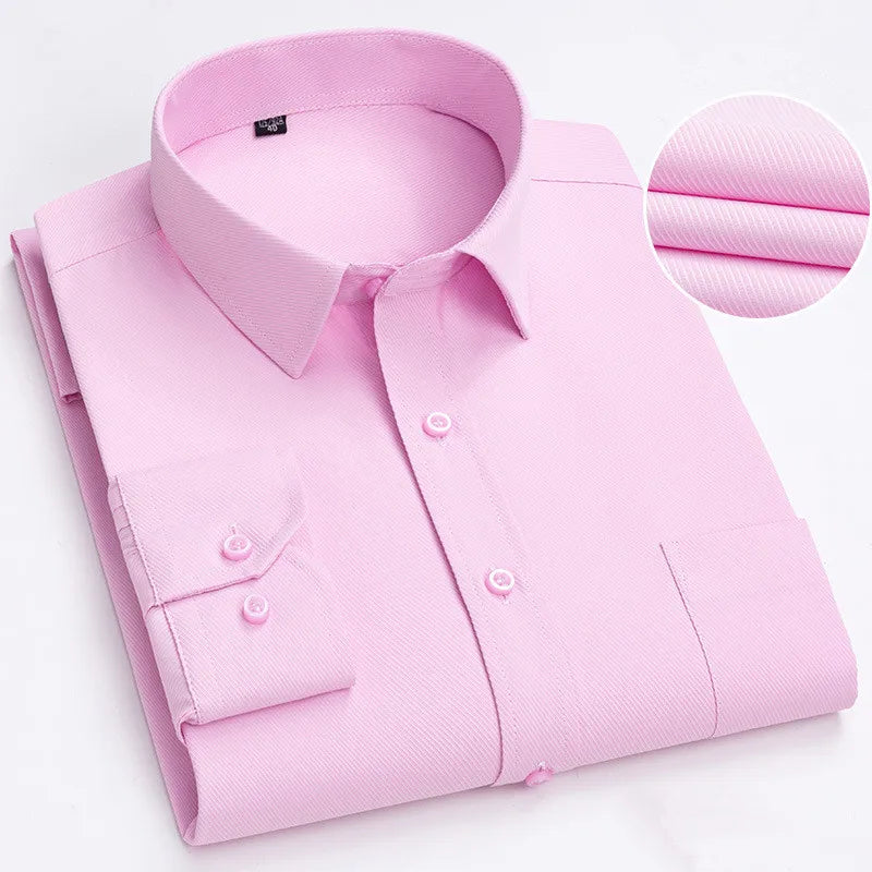BAMBOOPLE Chemises à manches longues décontractées pour hommes, imprimé tendance, coupe standard, boutonnées, douces, pour homme, bureau, affaires, nouveau choix AE