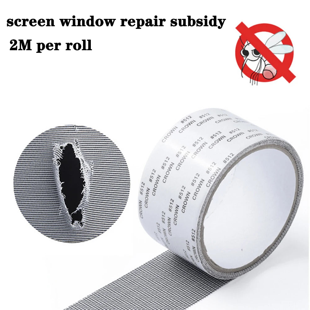 Ruban de réparation moustiquaire fenêtre étanche 1 pièce facile à appliquer – Gardez les moustiques à l'extérieur avec notre patch maillé autocollant anti-insectes