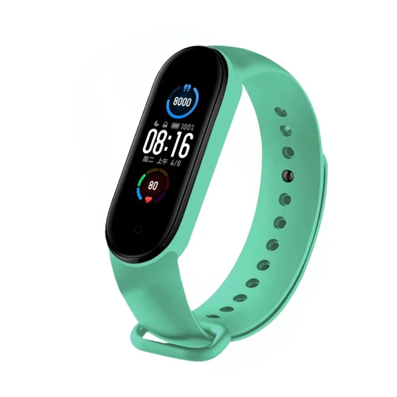 M6 Montre Connectée Homme Femme Bracelet Intelligent Sport Fitness Cardiofréquencemètre Tensiomètre Étanche Montres Multifonctions