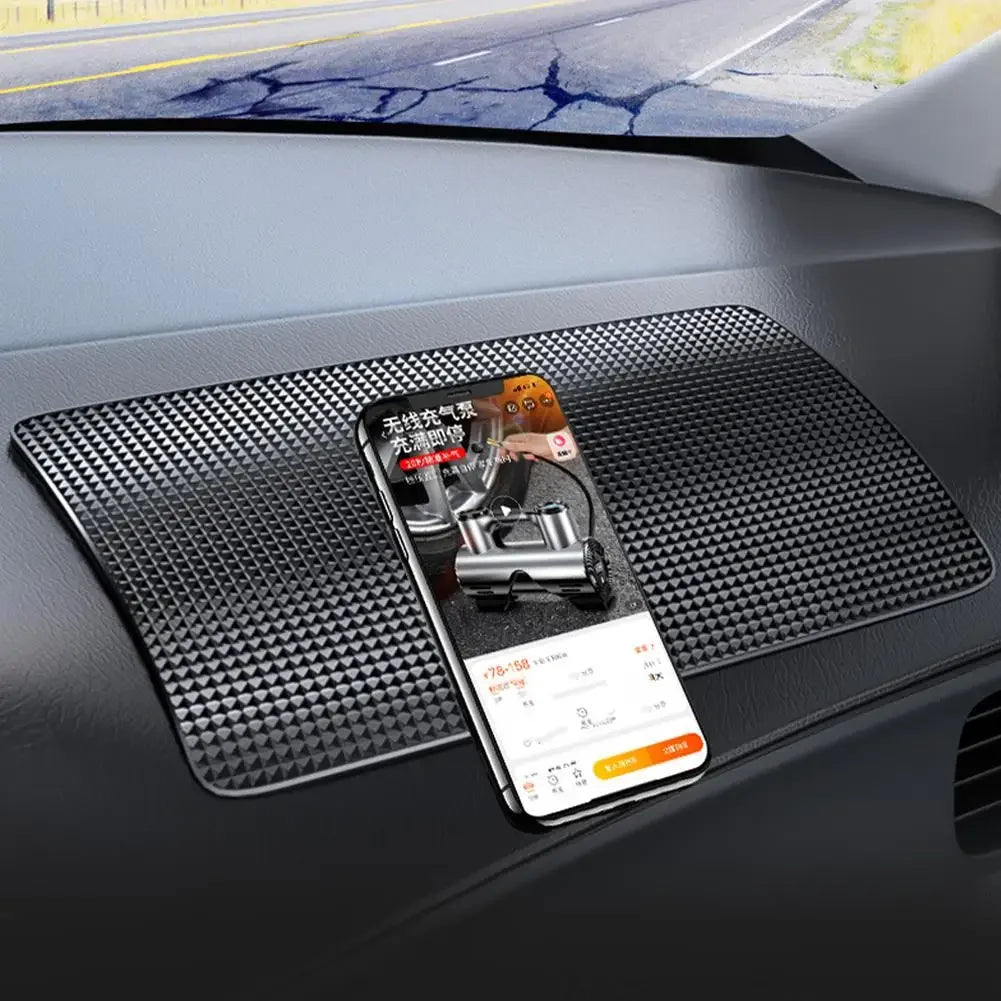 New Car Dashboard Sticky Black Anti-Slip PVC Mat Auto Phone Holder Non-Slip Sticky Gel Pad 3 Size are black