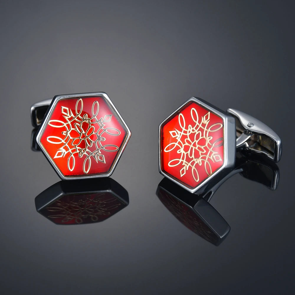 Nouveaux Boutons de Manchette de Luxe pour Hommes Marque de Bijoux Haut de Gamme Gemmes/Carrés/Couronne/Grille Chemises pour Hommes Boutons de Manchette