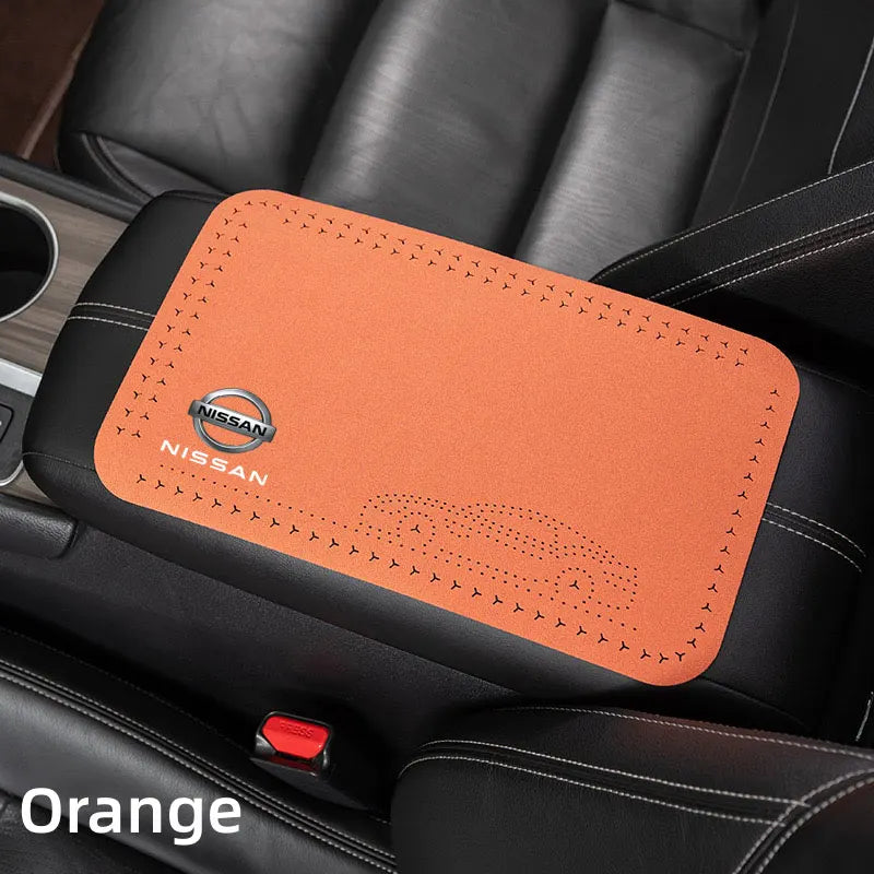 Coussin rehausseur d'accoudoir de voiture en cuir universel pour Nissan X-Trail Qashqai Micra NOTE Patrol Pulsar NISMO