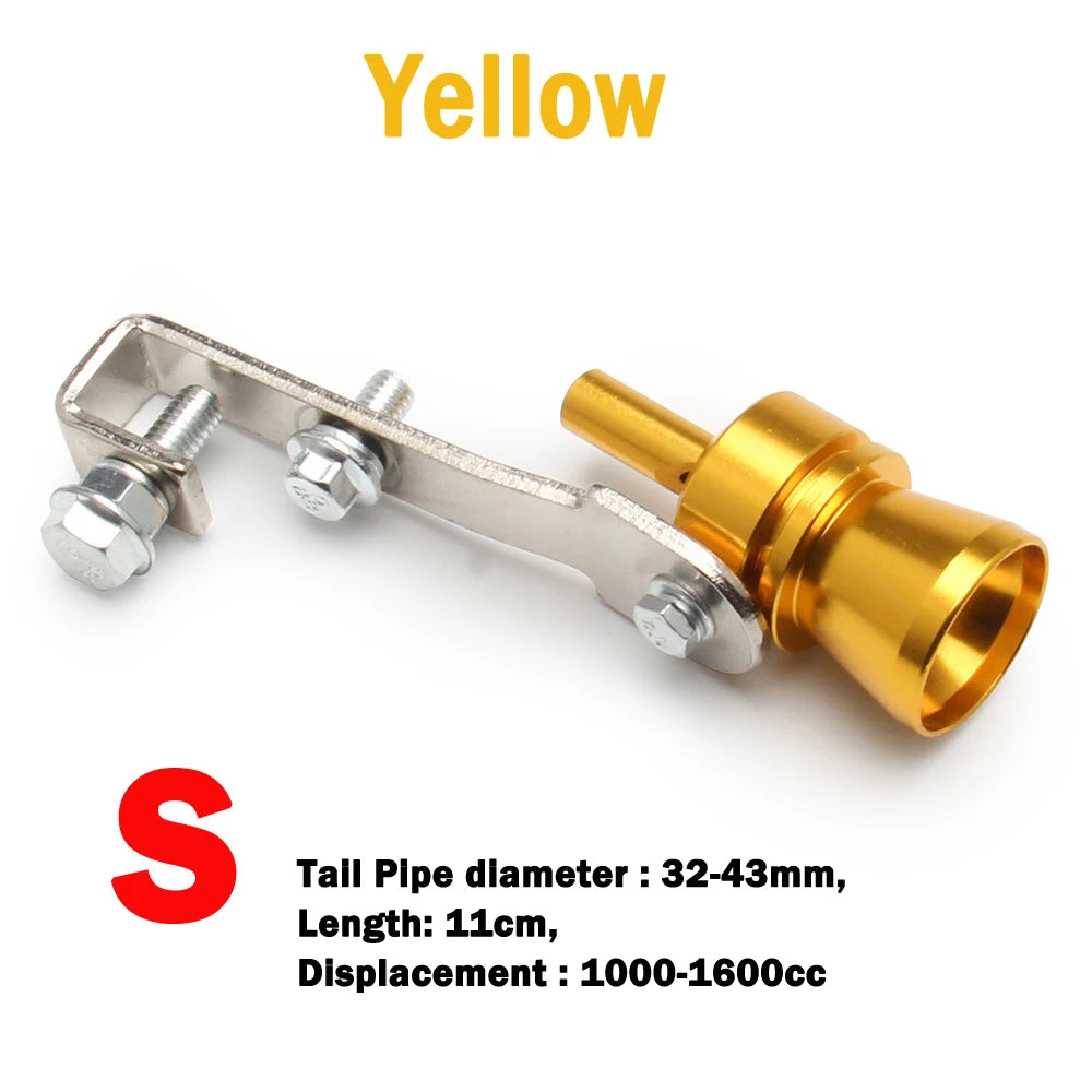 1 Sifflet Turbo, Sifflet d'Échappement Universel Turbo, Le Booster de Son Convient à la Plupart des Voitures, Berlines et Camions