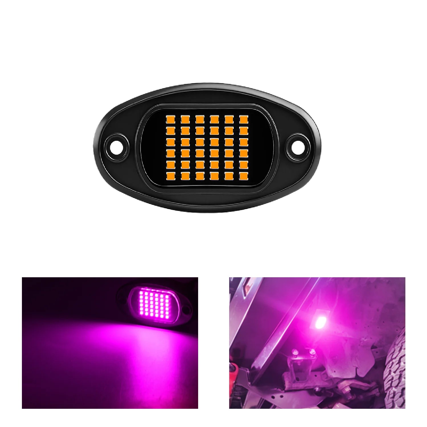1x Feu de navigation de voiture moto pour fixation 36smd LED Décoratif Châssis 4x4 Tout-terrain Camion SUV Rock 12v Lumière d'ambiance