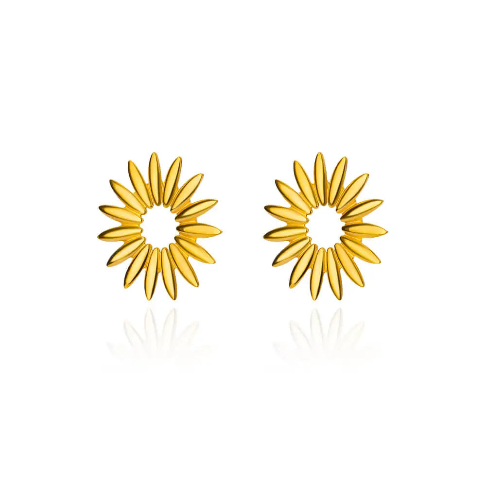 Stainless Steel Starfish Shell Stud Earrings for Women Minimalist Gold Color Aesthetic Wedding Earring Summer Beach Jewelry Gift