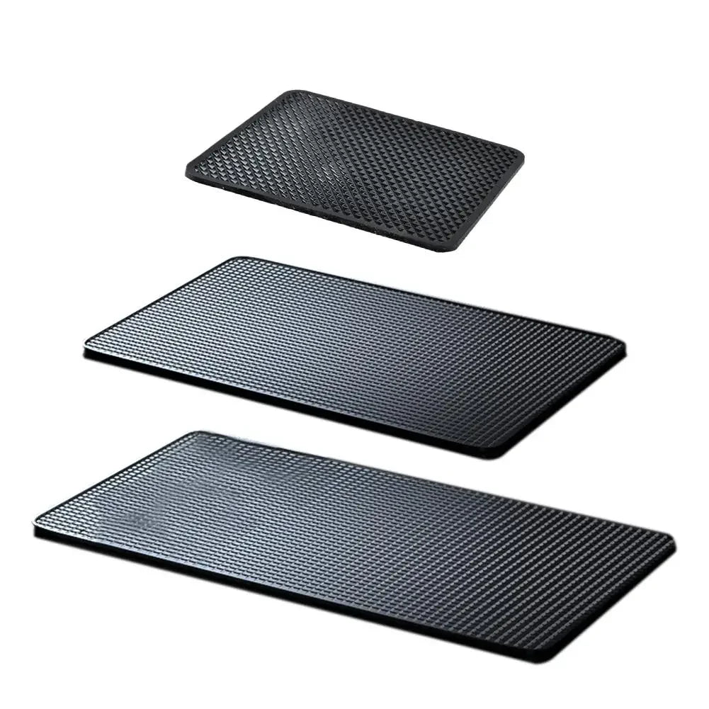 New Car Dashboard Sticky Black Anti-Slip PVC Mat Auto Phone Holder Non-Slip Sticky Gel Pad 3 Size are black