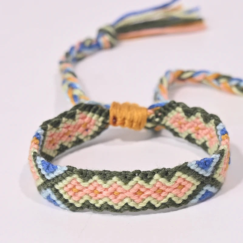 Bracelet d'amitié bohème tressé en corde pour femmes, style plage d'été, bijoux ethniques Nibir