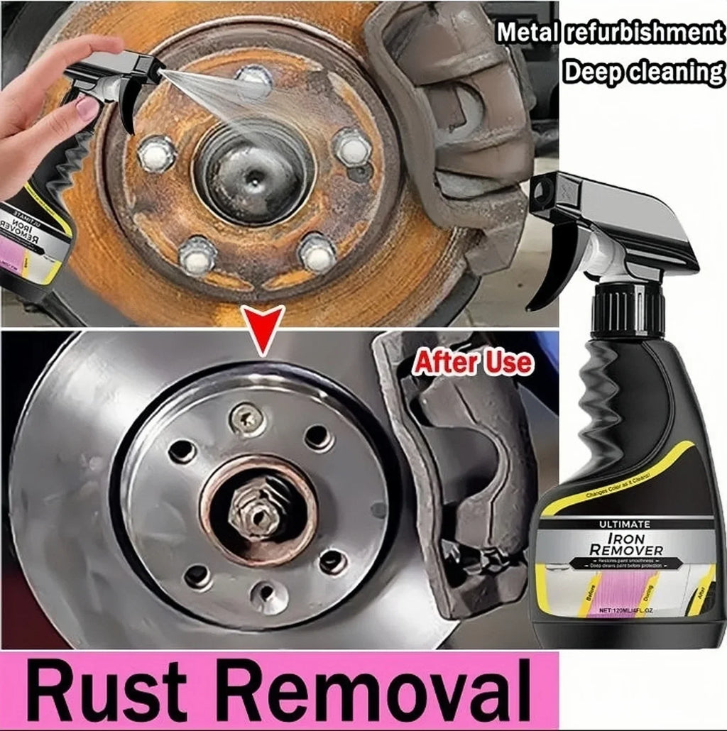 Rust Remover Spray Multi-Purpose Paint Rust Inhibitor Derusting Spray Car Rust Removal for Wheel HubChrome Paint care tool