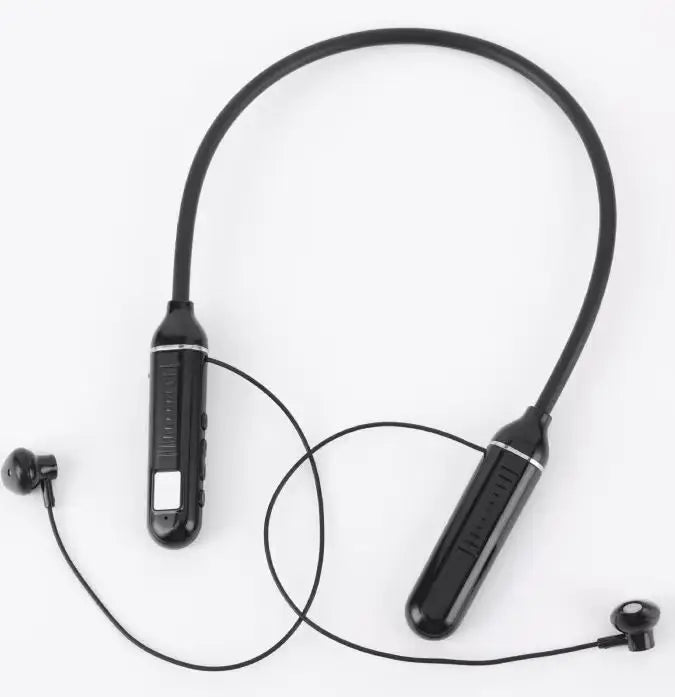 Casque sans fil 5.3 Casque tour de cou de jeu Écran LED Casque de sport stéréo avec écouteurs magnétiques