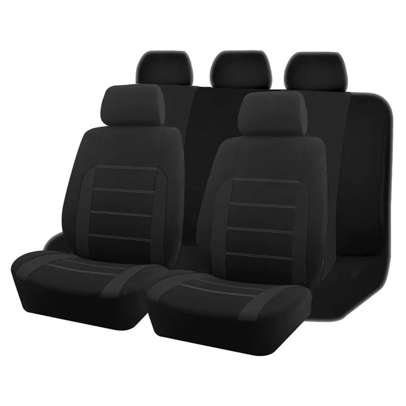 AUTO PLUS Housses de siège de voiture Taille universelle Adaptées à la plupart des voitures, SUV, camions, camionnettes Accessoires de voiture Housses de siège intérieures pour voiture Ensemble complet