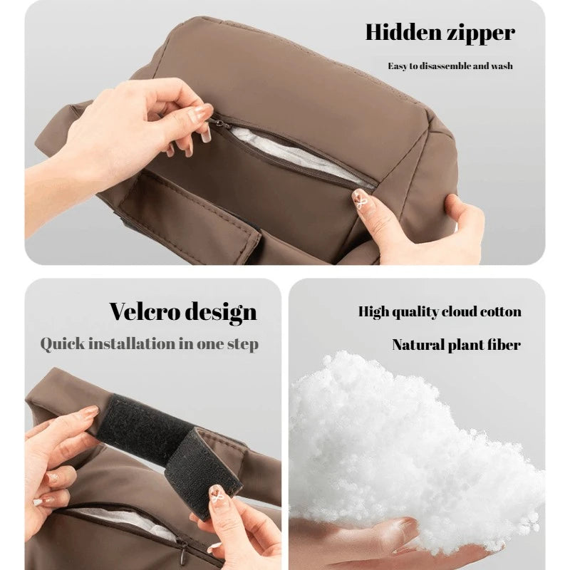 Car Seat Headrest Universal Travel Rest 3D Neck Pillow Protect Neck Soft Fluffy Comfortable Neck Rest Car Accessories