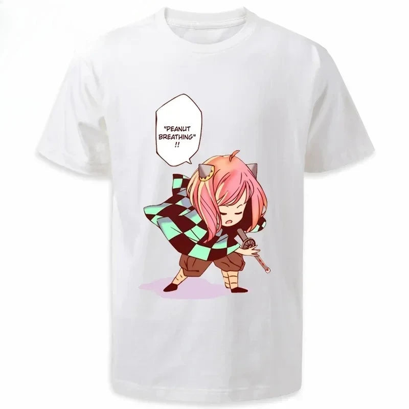 Spy Family Japon Dessin Animé Été T-shirts Hommes Femmes Anime Kawaii Anya Forger Spy X Family T Shirts Manches Courtes T-shirt Mode