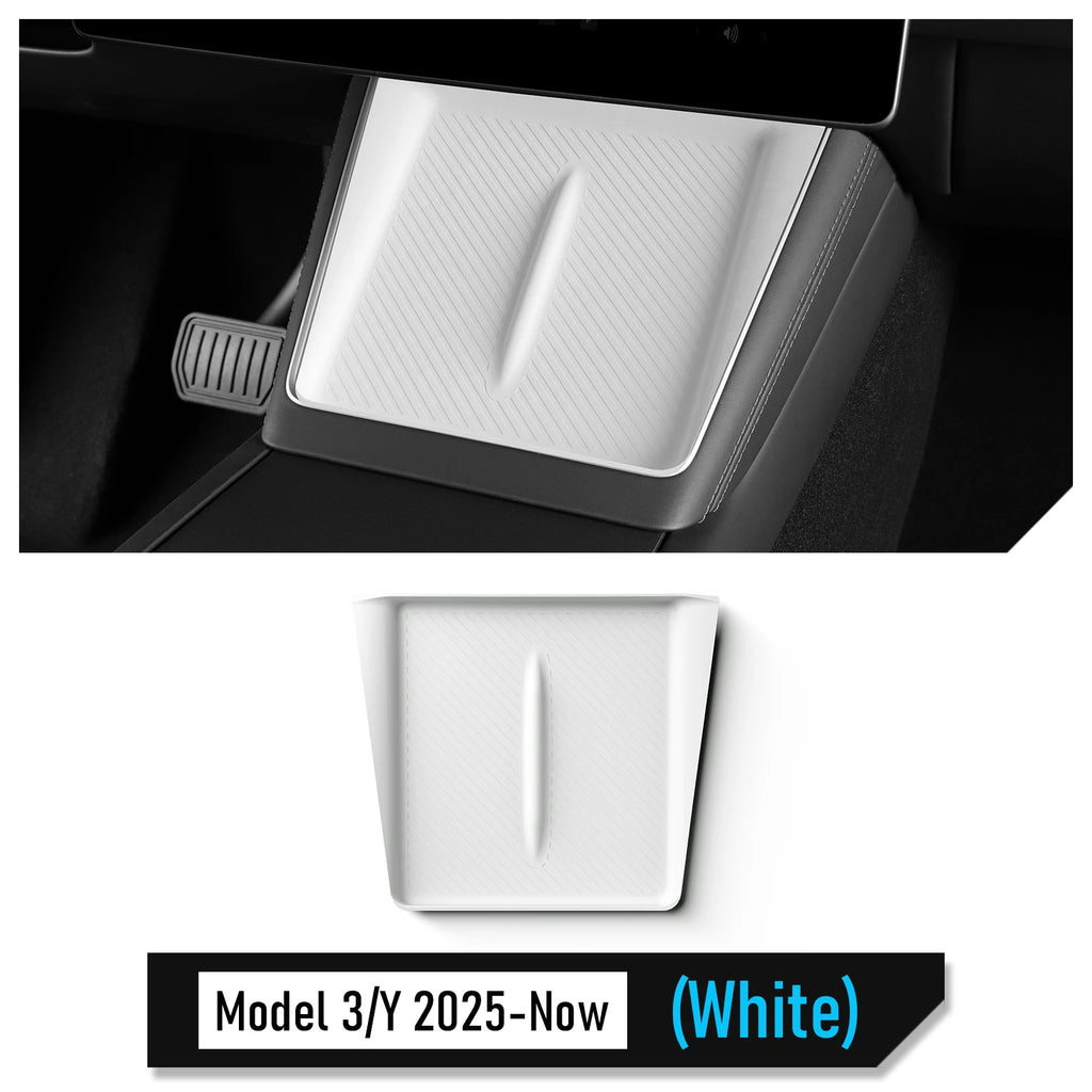 Non-slip Car Charger Mat Center Console Wireless Charging Pad for Tesla Model Y Juniper Model 3 2025 2026 Organizer Accessories