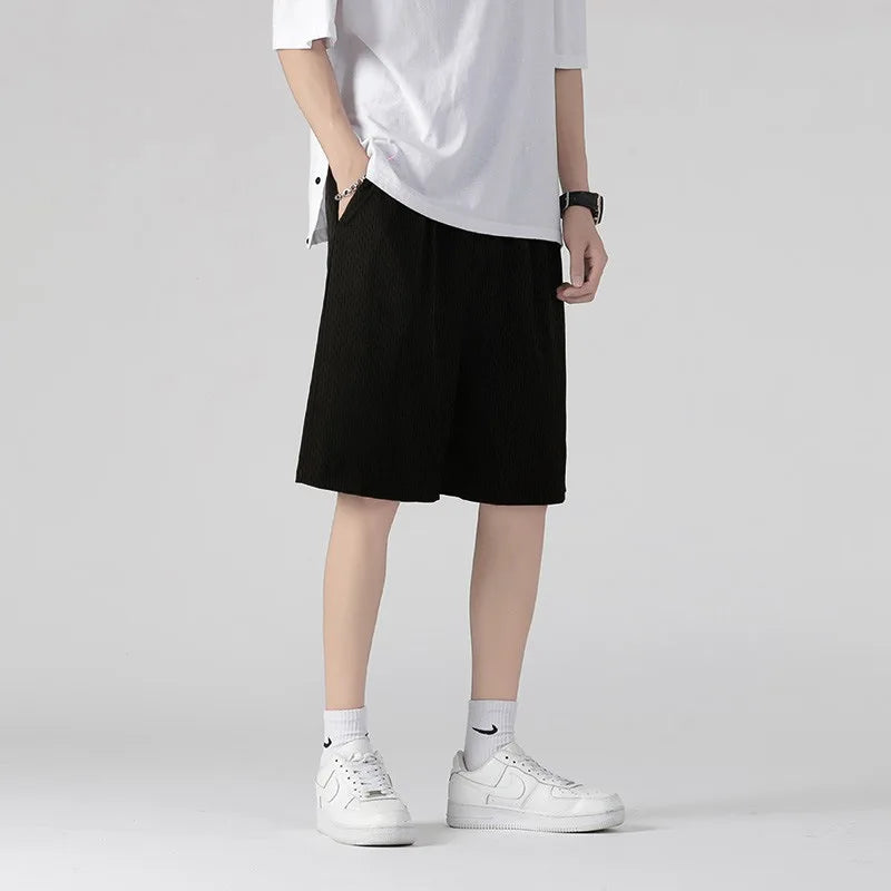 Shorts d'été décontractés grande taille pour hommes, pantalon de plage, sport, course, short droit, pantalon de survêtement fin, short décontracté ample