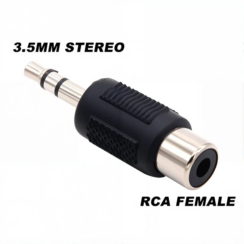 5 Pcs Adaptateur Audio Mono Stéréo 6,5/6,35 mm Interconnexion TS Fiche Mâle 1/8" 1/4" vers Connecteur Femelle RCA Convertisseur Haut-parleur