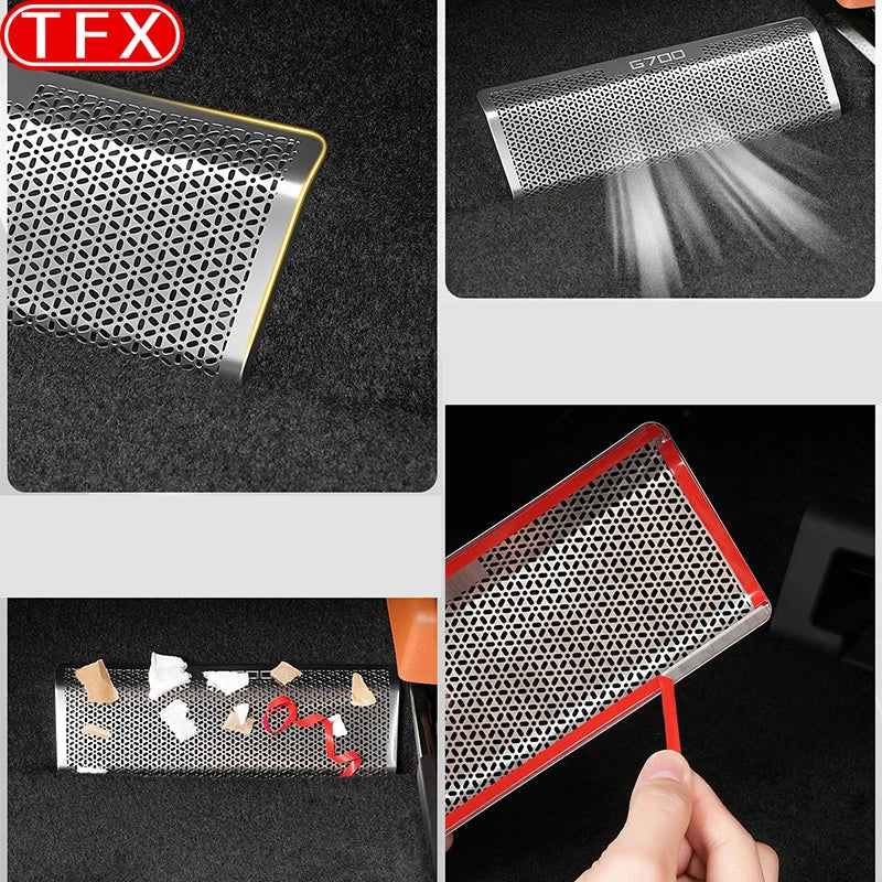 Pour Jetour G700 2025 2026 Cache de protection de sortie d'air sous le siège, accessoires de grille anti-obstruction de ventilation de climatisation