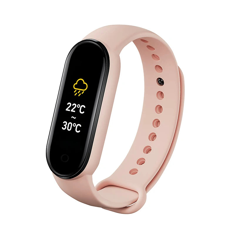 M6 Montre Connectée Homme Femme Bracelet Intelligent Sport Fitness Cardiofréquencemètre Tensiomètre Étanche Montres Multifonctions